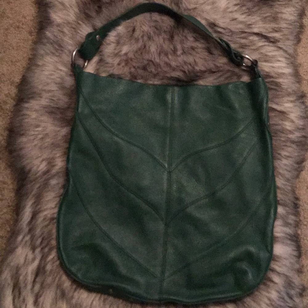 Green Leather cul-de-sac Handbag